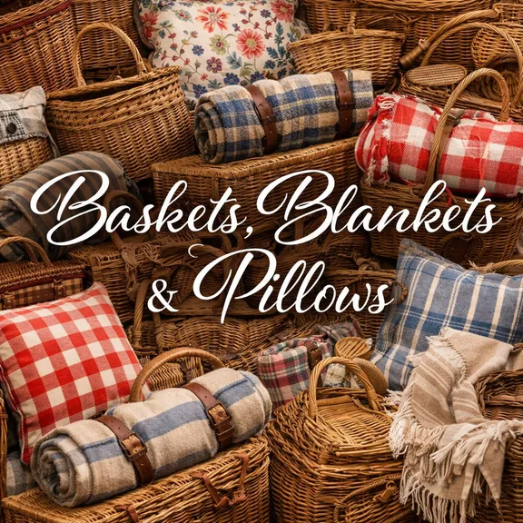 Baskets, Blankets & Pillows collection image