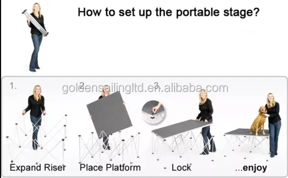 1 Person Set Up Stages By Intellistage collection image