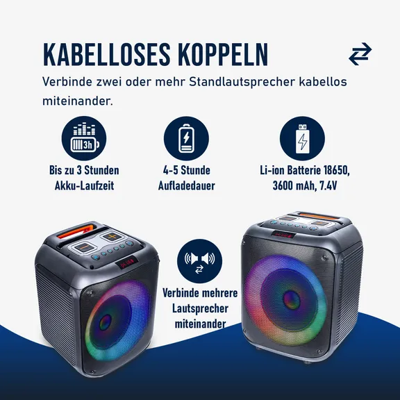 Portable Lautsprecher mit Akku / Batterie collection image