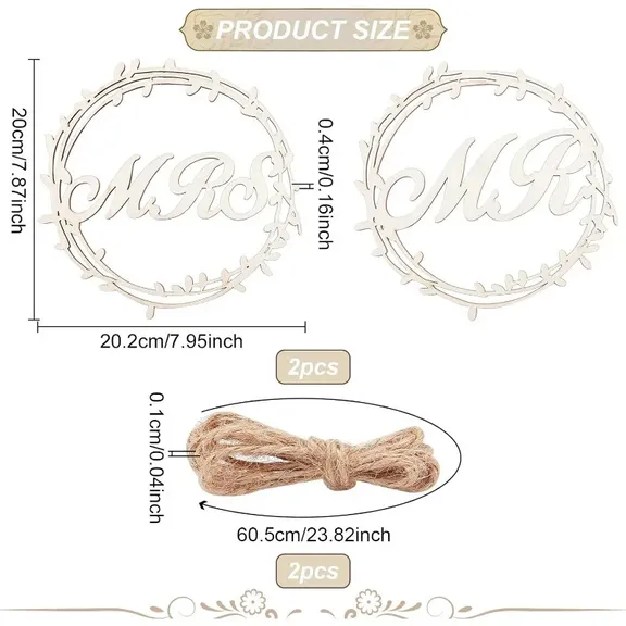 Brautpaarstühle & Stuhlschilder collection image