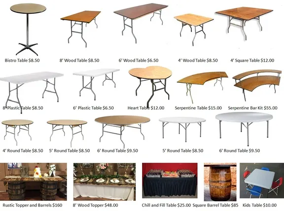 Tables collection image