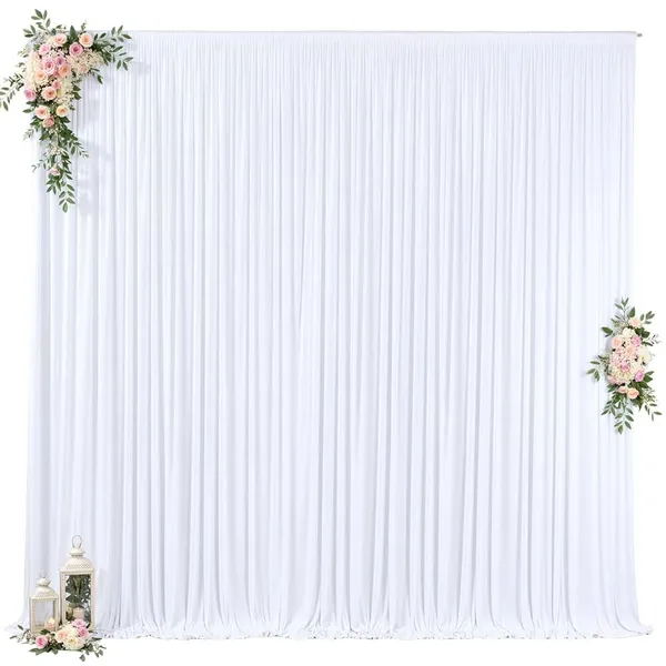 10ft x 5ft White Drape