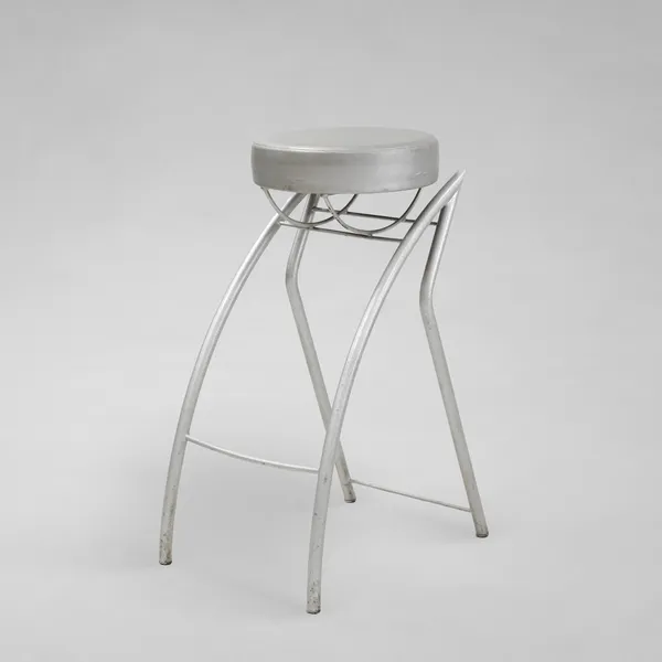 Tabouret gris de Jean-Louis Godivier, 1985