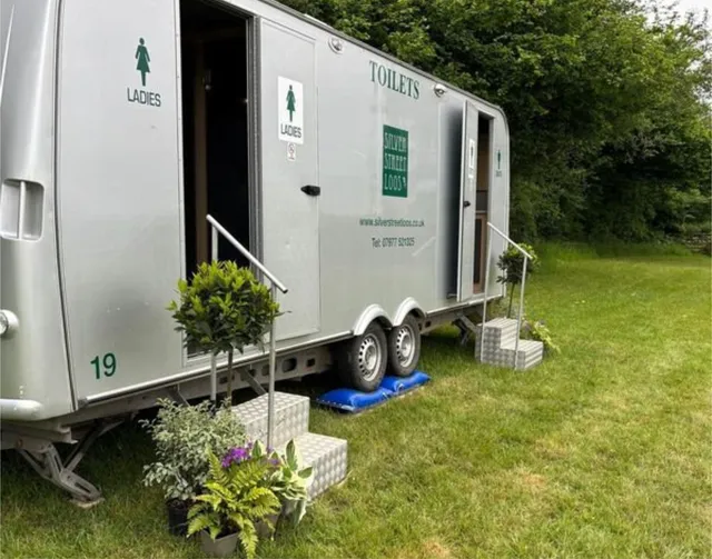 Luxury restroom trailer