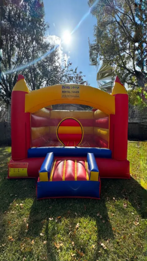 Houston Backyard birthday parties are the best with bounce house rental from Dino Jump USA