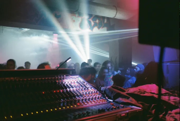 AV hire Adelaide mixer and speakers in nightclub 