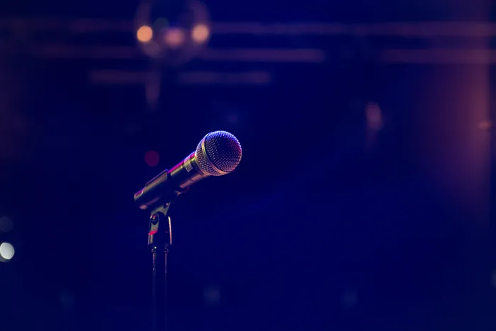 Microphone on stage in Adeladie