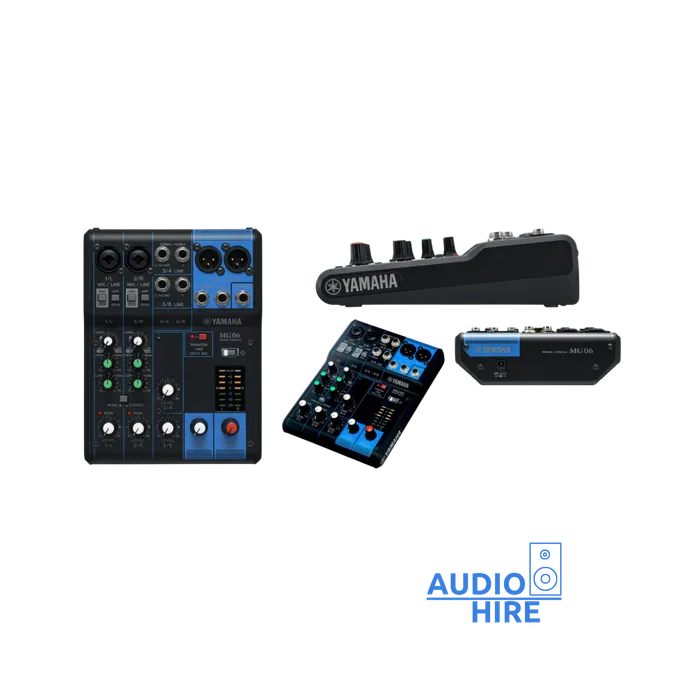 Yamaha MG06 Professional audio mixing console.