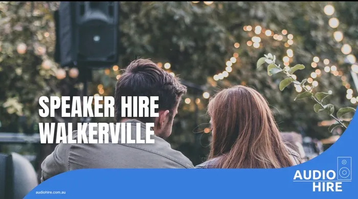 Portable PA system setup for an outdoor party in Walkerville.