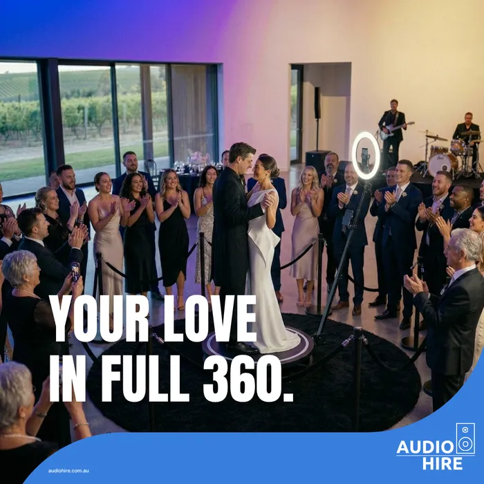360 Photo Booth at a wedding