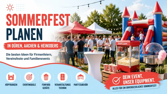 Titelbild Wie man in Düren, Aachen und Heinsberg ein Sommerfest richtig plant und was es zu beachten gilt.