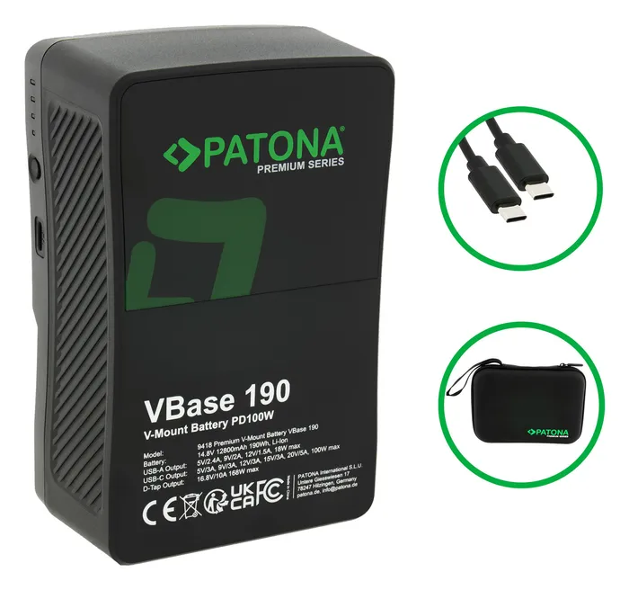 PATONA 9418 Premium V-Mount Akku 190Wh