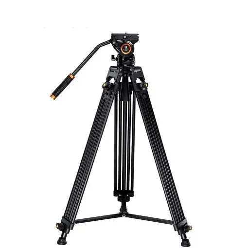 K&F Concept VA18 videóállvány, VH081 video-fluid Fej, 183cm magasság, 8kg teherbírás
