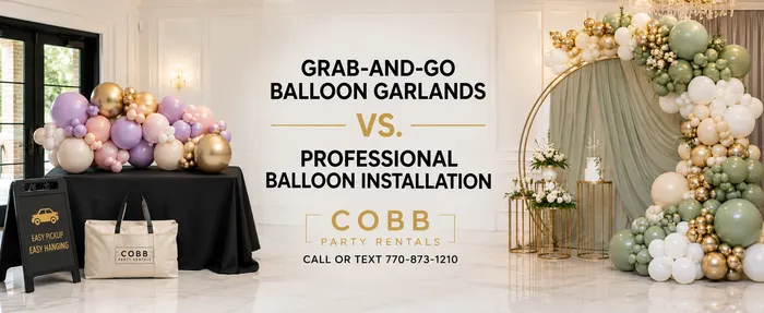Grab-and-Go Balloon Garlands vs. Professional Balloon Installation in Atlanta   