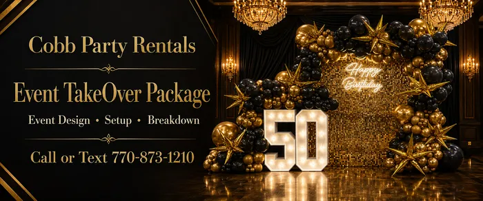 50th Birthday Event Planning and Décor Services in Atlanta