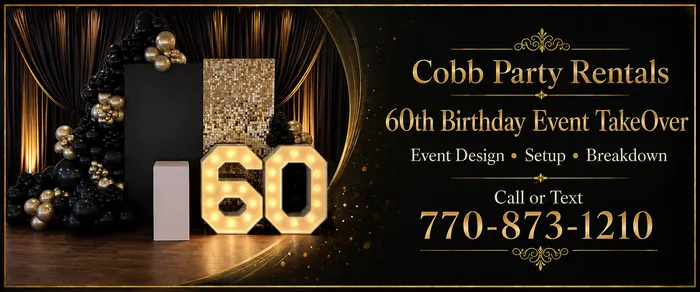 60th Birthday Event TakeOver and Décor in Atlanta
