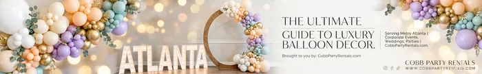 Luxury Balloon Decor Atlanta | Custom Garlands & Installations | Cobb Party Rentals
