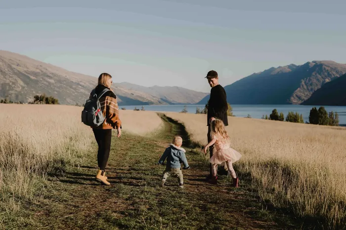 Family landing in Queenstown Airport