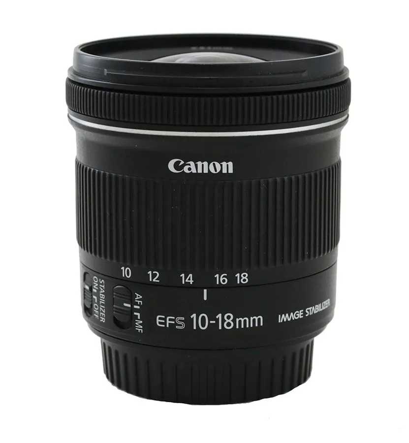 Lente Canon EF-S 10-18mm f/4.5-5.6 IS USM para APS-C