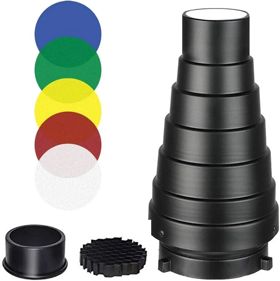 Modificador de luz Snoot Grid Bowens