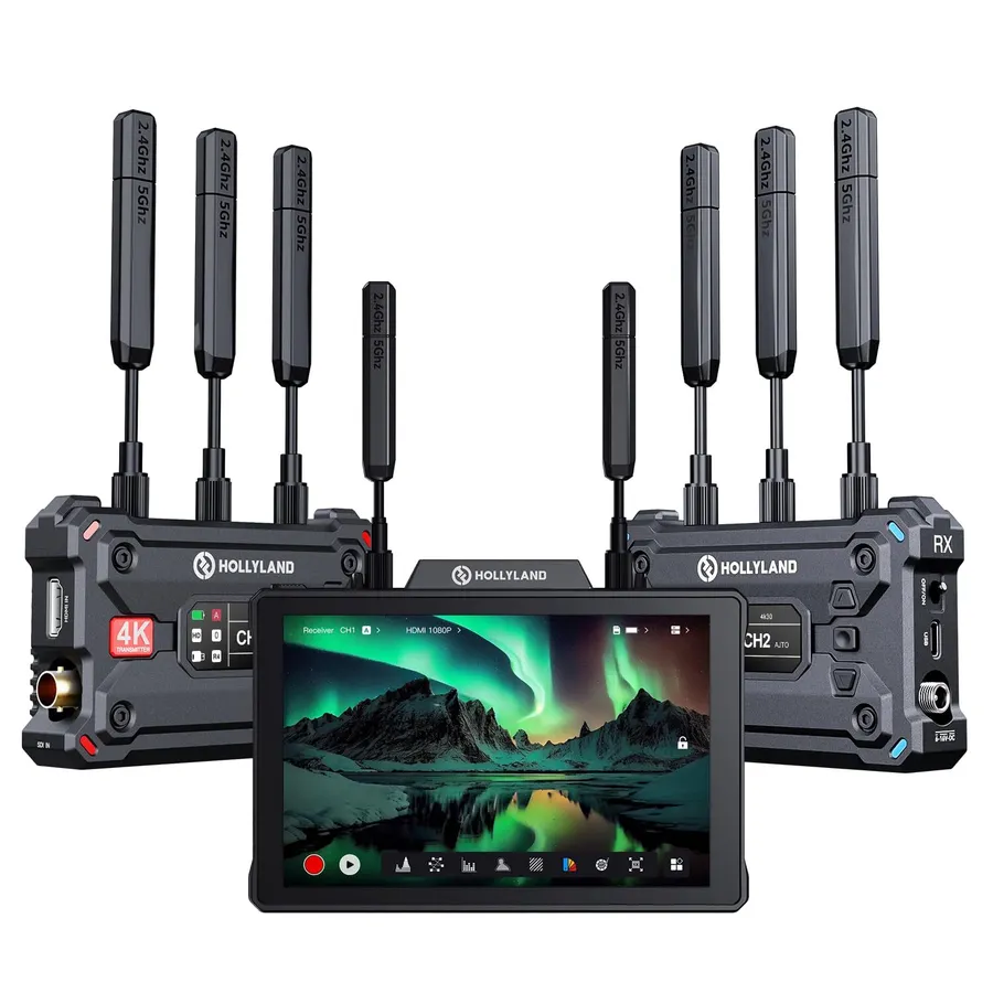 Kit Hollyland pyro monitor + transmisor y receptor