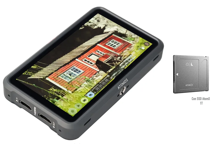 kit Monitor Atomos Ninja V Plus Recorder + SSD mini AtomX 1TB.