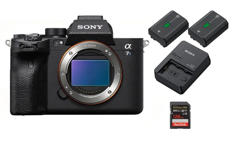 Kit de Cámara Sony A7SIII con baterías, cargador y SD