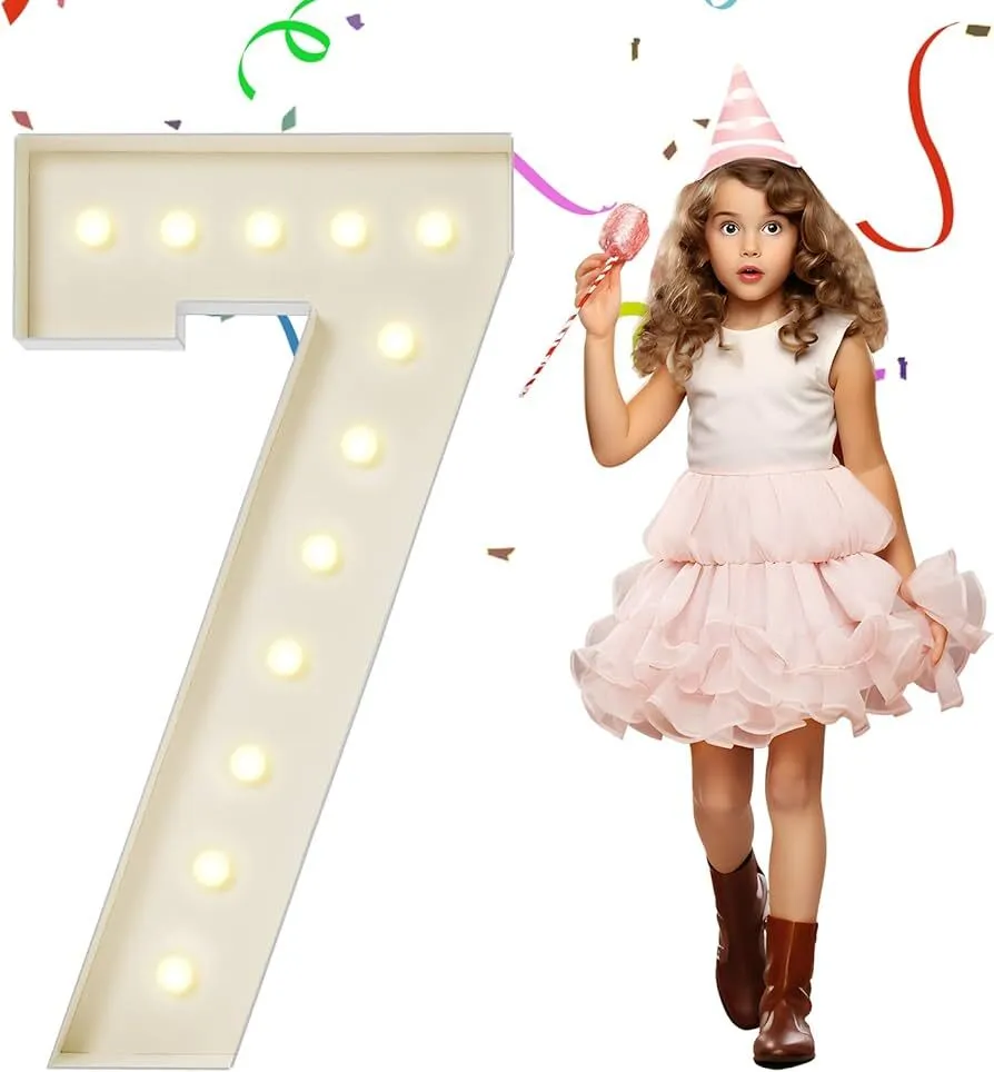 4 feet marquee number 7 rental in Dallas TX – 4 Feet Marquee Number 7