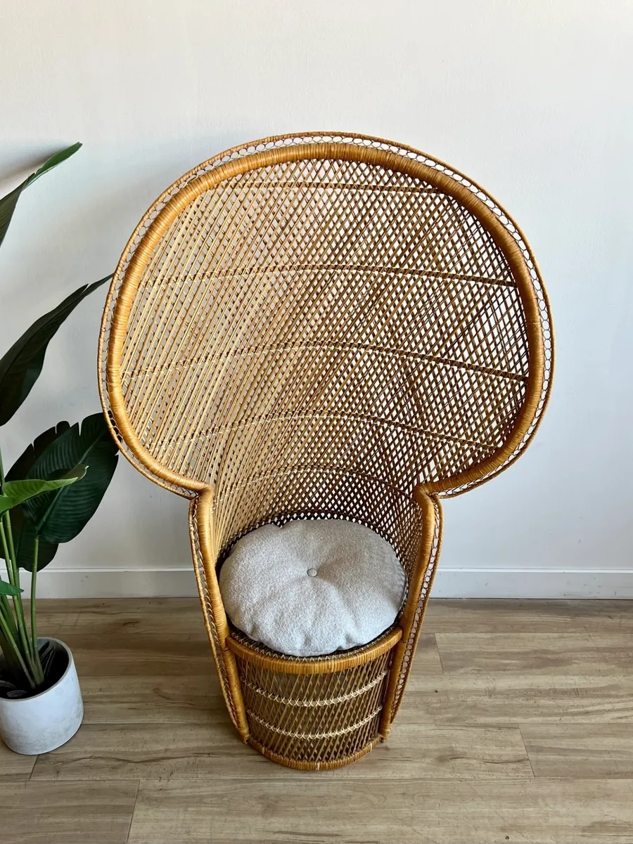 High Back Peacock Chair