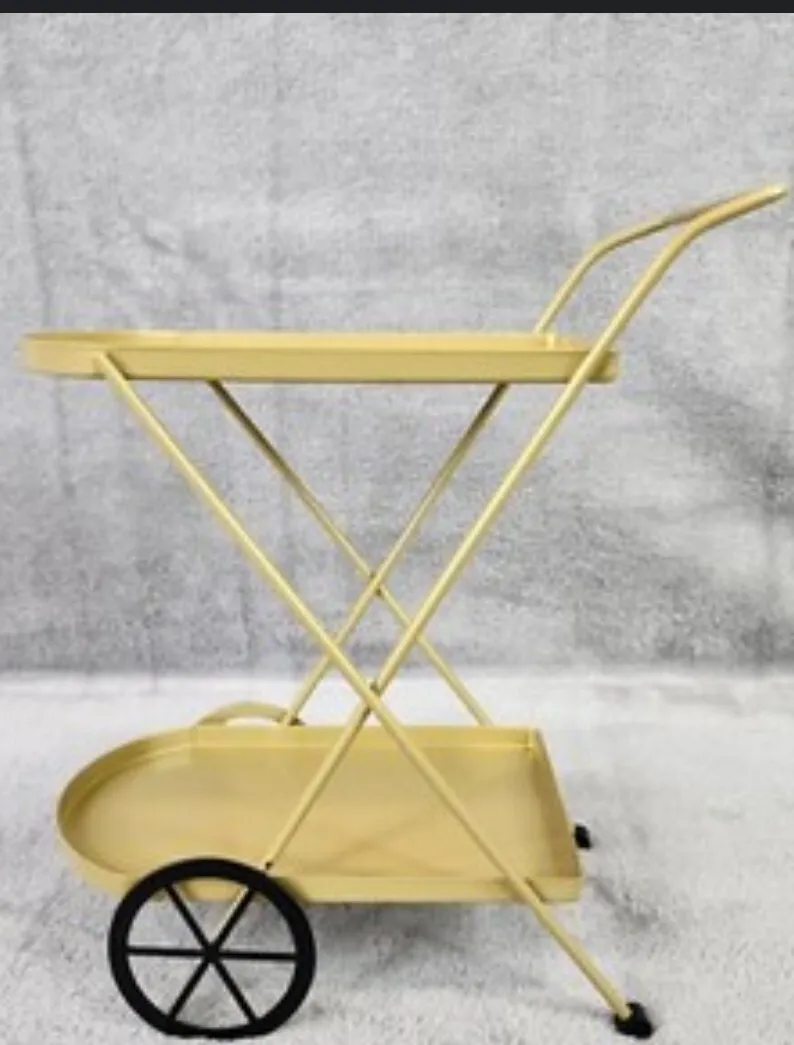 Display size gold bar cart Center Piece