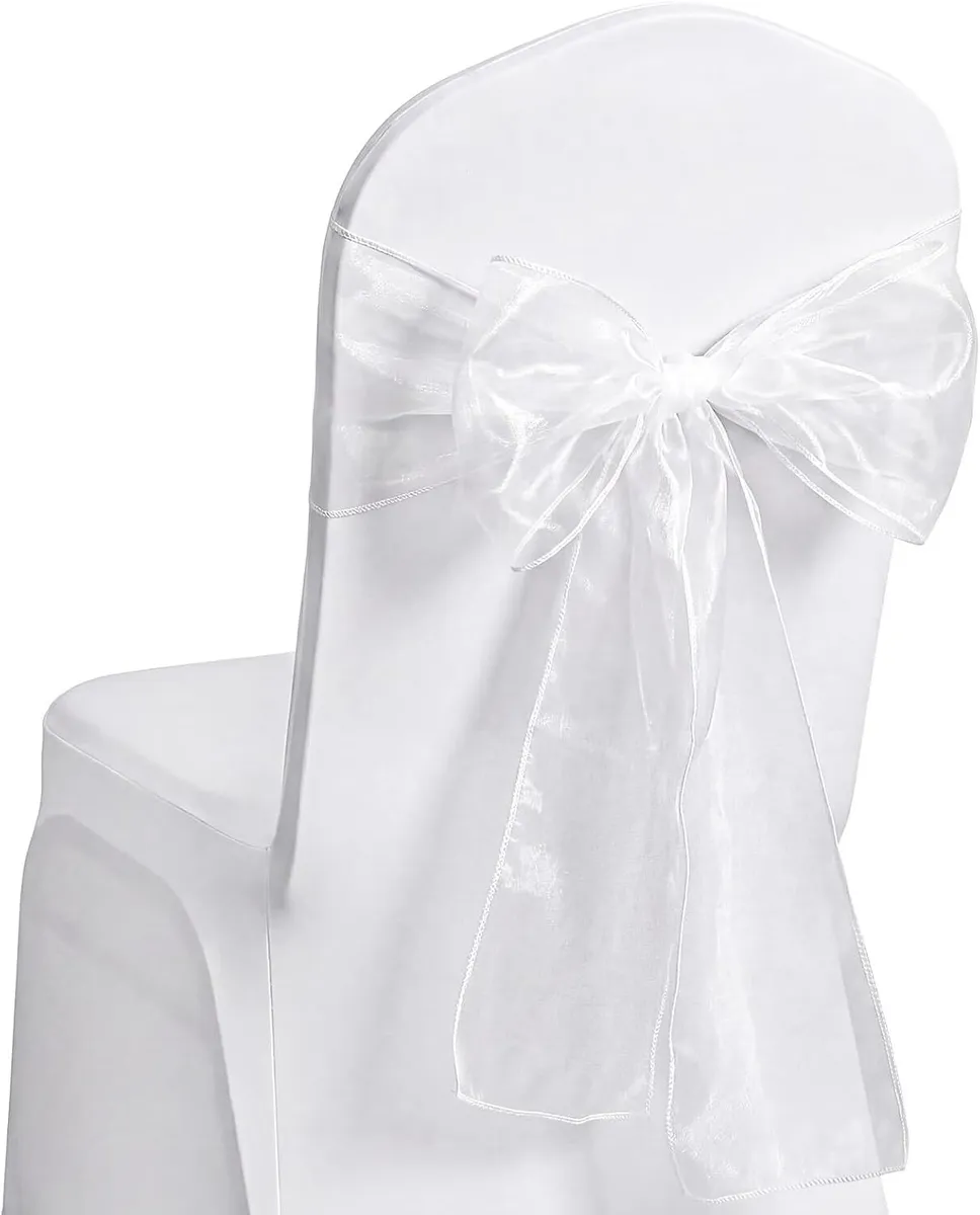 Chair Ties | White Organza rental